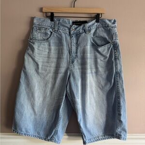 Rocawear Denim Shorts Mens 38 Baggy Wide Leg Jean Hip Hop Streetwear vtg y2k